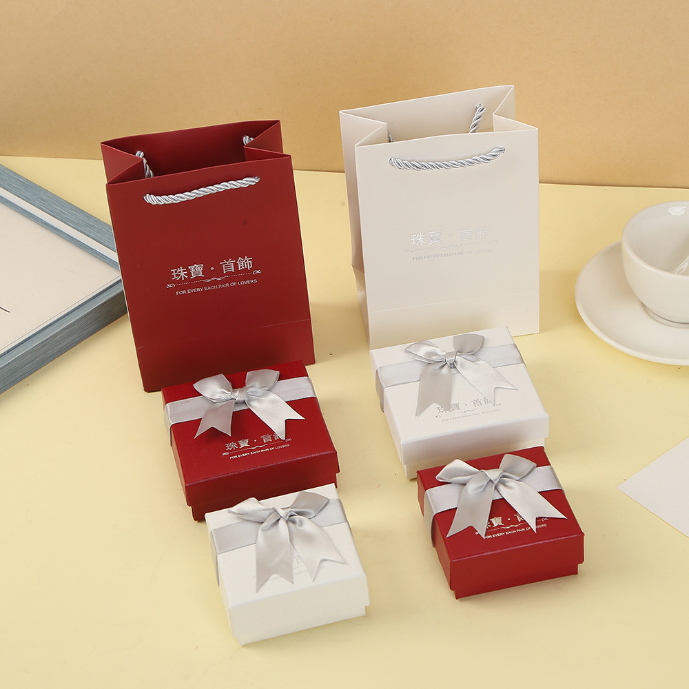 Bow Jewelry Packaging Box Necklace Jewelry Packaging Box Small Gift Box Jewelry Jewelry Packaging Gift Box