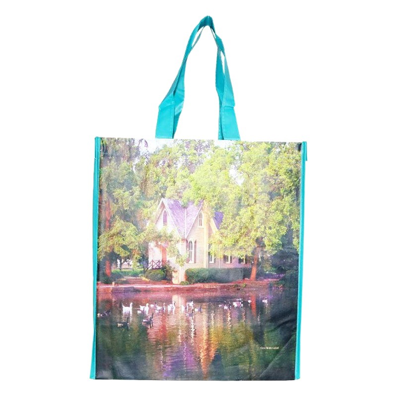 Spot non-woven bag wholesale large sewing tote bag printed logo shopping bag coated non-woven packing bag