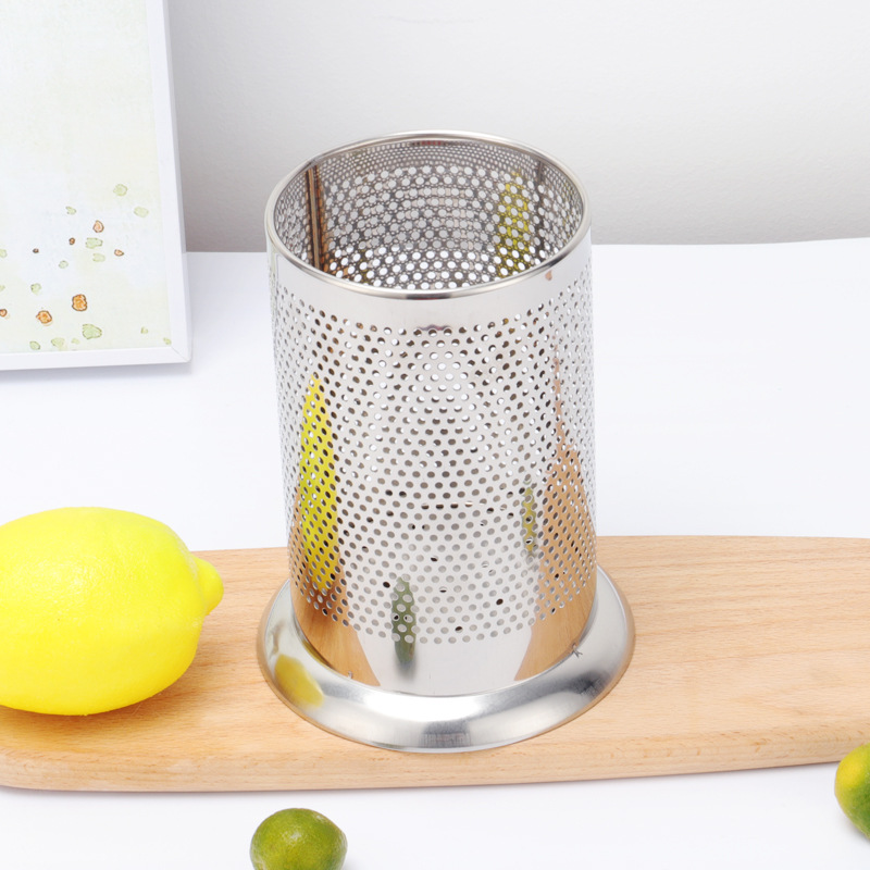 Picture of Wholesale 304 thickened stainless steel chopsticks holder chopsticks storage bucket draining chopsticks cage kitchen chopsticks holder chopsticks cage