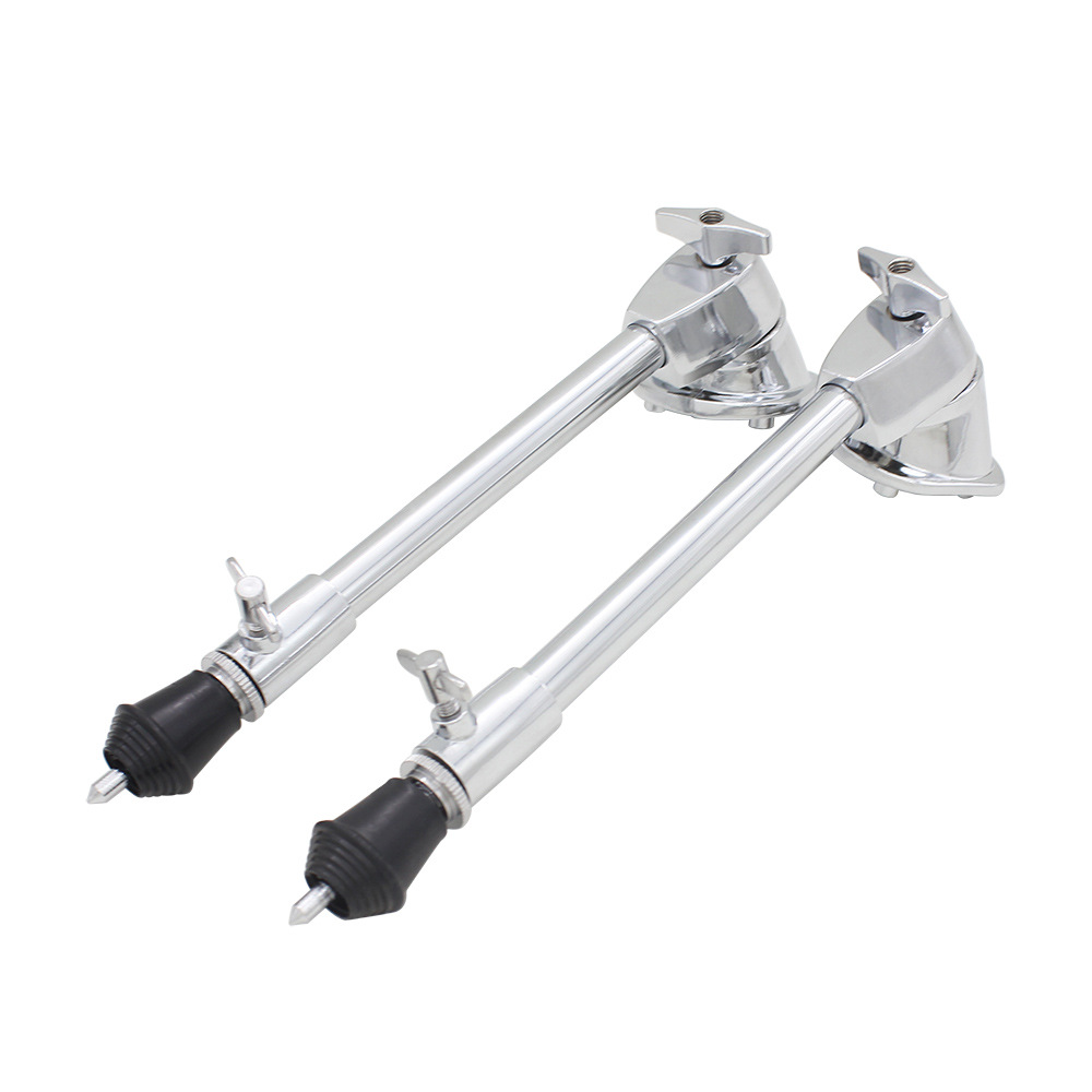 Drum set drum leg bass drum jazz drum fixed drum leg iron plating 2 pieces of bottom drum bracket leg musical instrument accessories