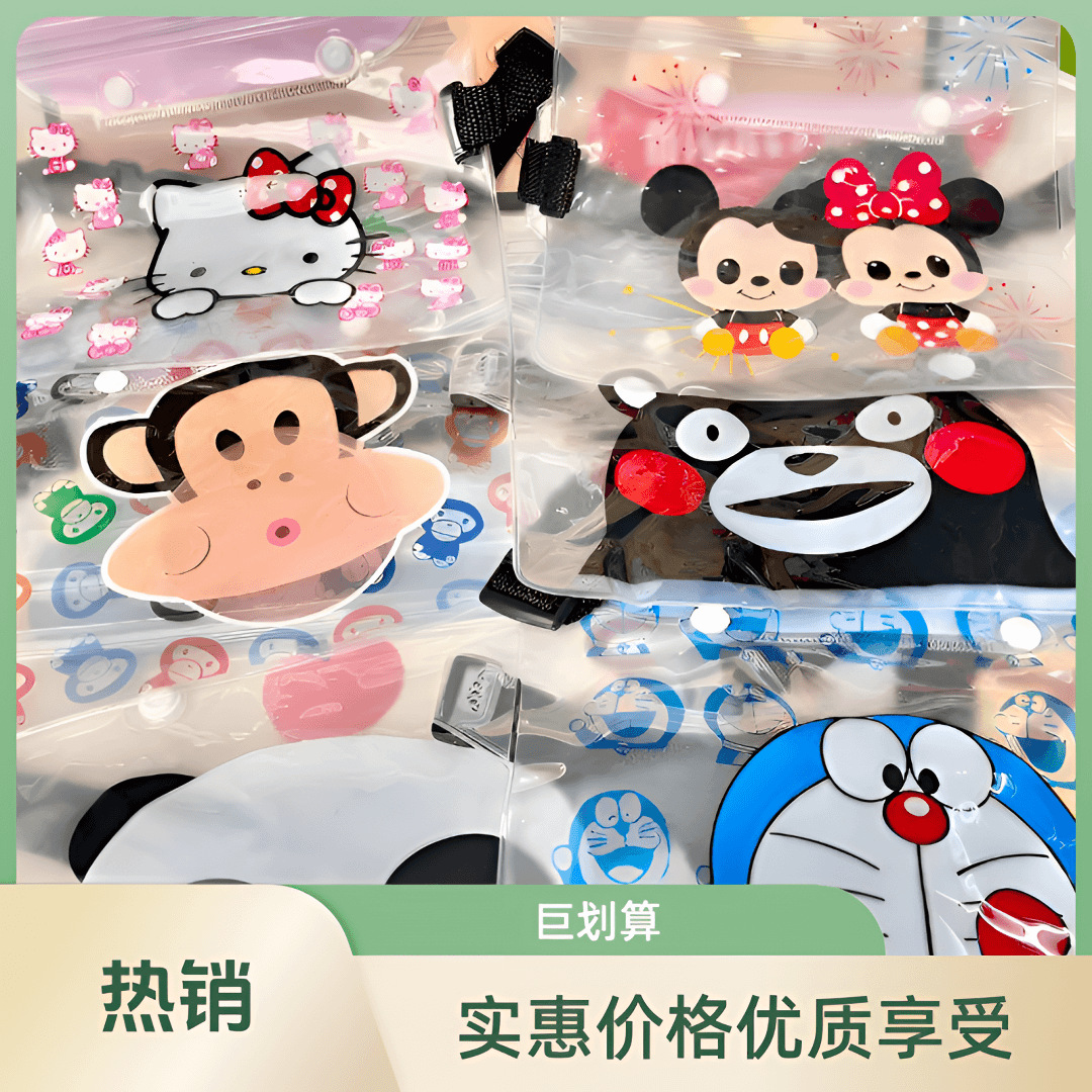 Picture of Cross-border large mobile phone waterproof bag drifting diagonal waterproof waist bag swimming pvc sealed mobile phone case transparent