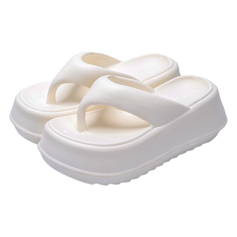 7.0cm Thick-Soled Heightening Flip-Flops for Women for Summer Outer Wear 2025 New Style Sandals for Women with Poop Feeling in Summer