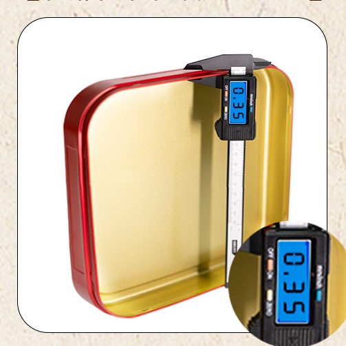 Picture of Pu'er Tea Cake Storage Box 0.35 Thickened Tinplate 200g357g Tea Cake Storage Tank Gift Box Empty Box
