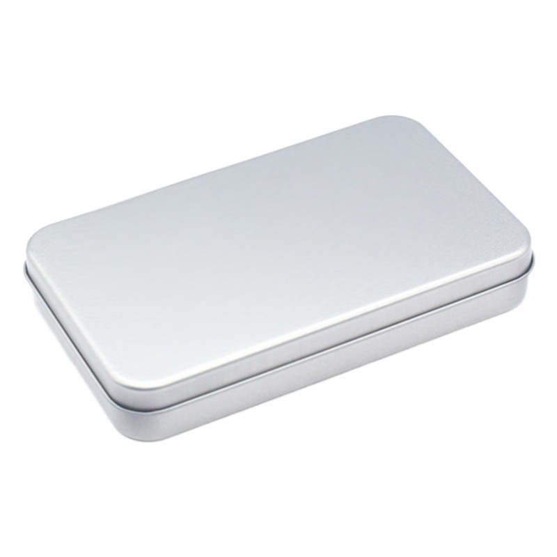 Gadget Empty Box Painting Pigment Tinplate Box Puzzle Children's Card Cosmetic Brush Data Cable Storage Iron Box