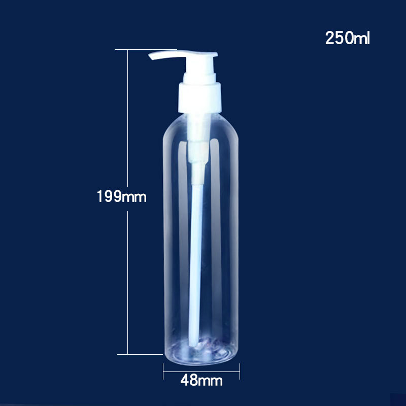 Picture of PET Transparent Pump Bottle Emulsion Press Bottle PET Transparent Plastic Squeeze Bottle Clip Pump Duckbill Bottling
