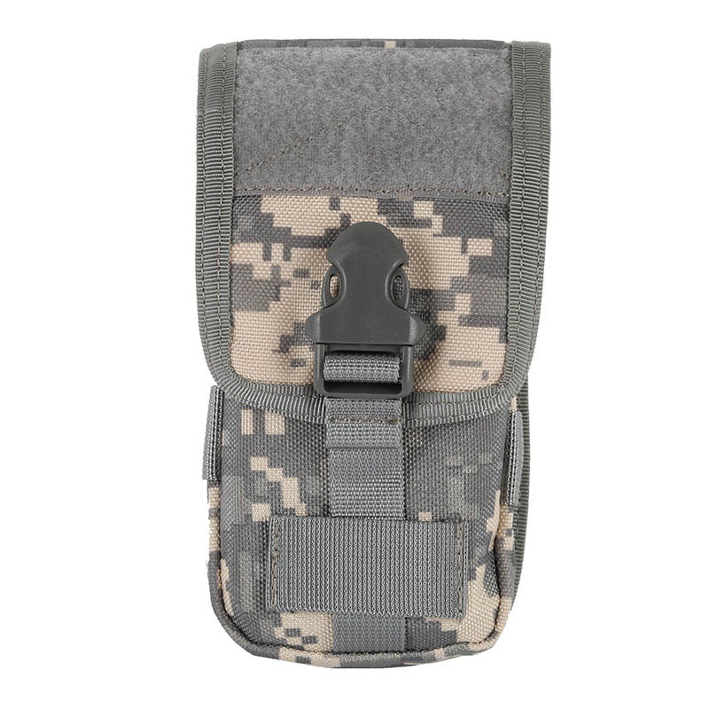 Picture of Outdoor Sports Double-Layer Mobile Phone Bag Card Holder Molle Accessory Hanging Bag Camouflage Multi-Functional Running Waist Bag