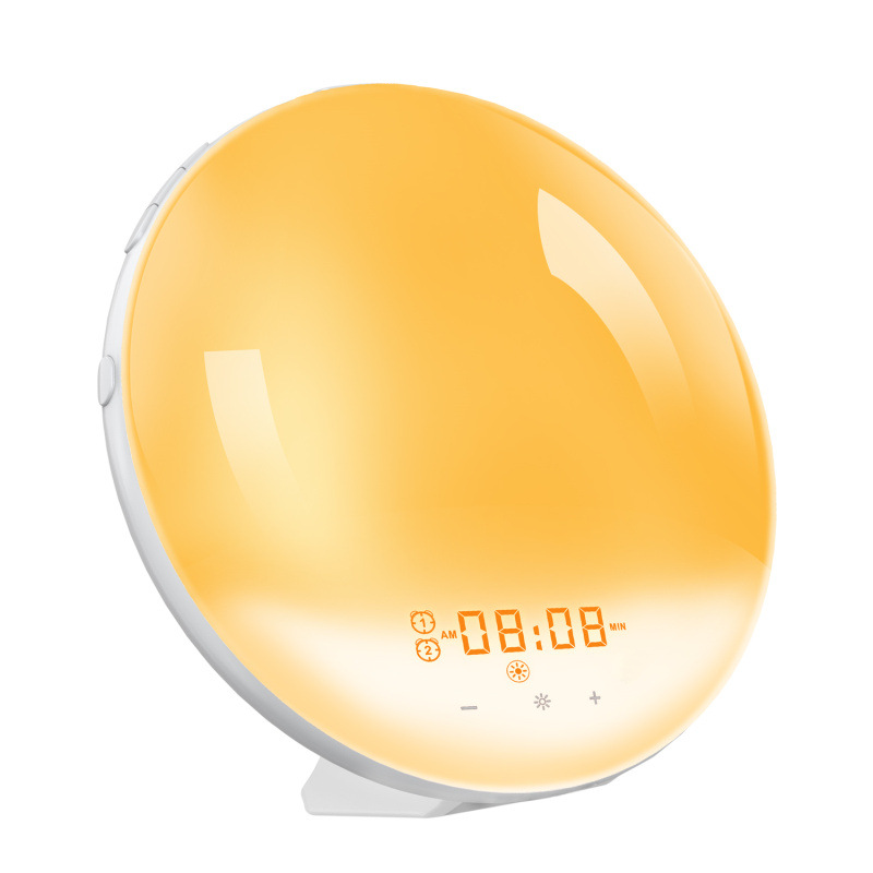 Picture of Popular touch colorful alarm clock wake-up light simulation Sunrise Sunset hypnosis atmosphere bedside table lamp nursing night light