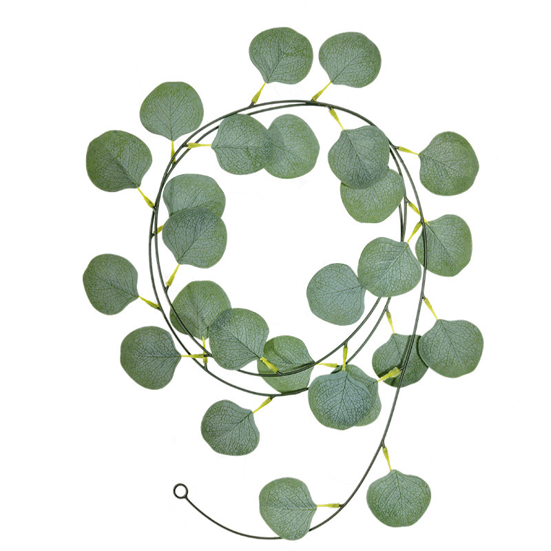 Picture of Simulation plant green plant eucalyptus leaves rattan birthday wedding dress photography props shopping mall beauty Chen
