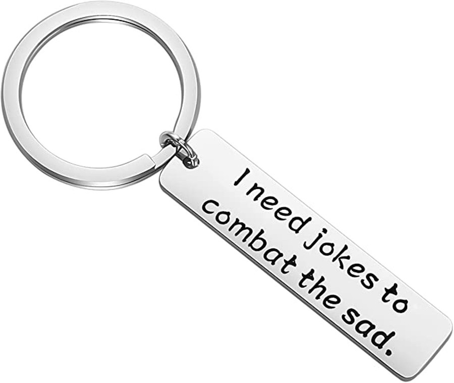 Fan gift I Need Jokes to Combat inspiration, fan gift keychain wholesale