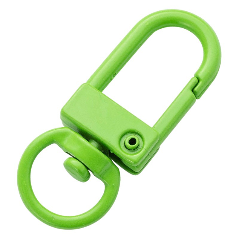 Paint Color Dog Buckle Metal Jewelry Hardware Accessories DiyU Type Door Buckle Rotating Keychain Alloy Bag Hanging Buckle
