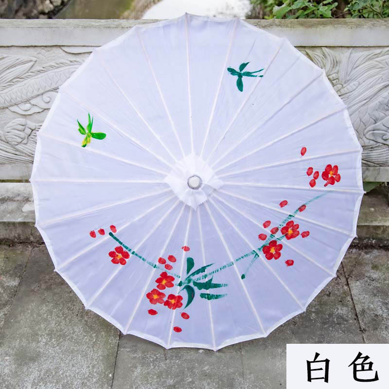 Picture of Classical Craft Umbrella Silk Cloth Outdoor Ceiling Decorative Oil Paper Umbrella Catwalk Dance Props COS Chinese Style Cheongsam Umbrella