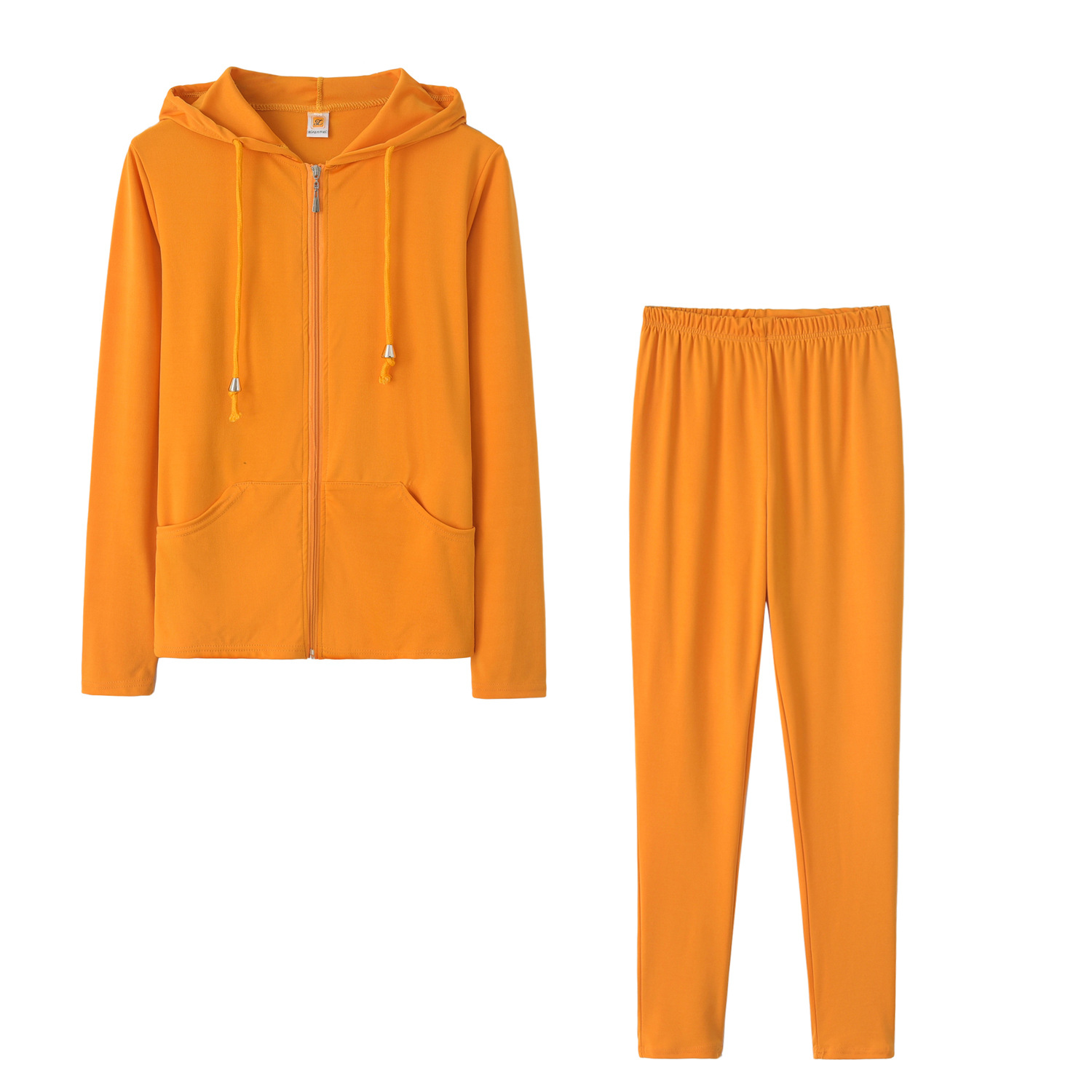 Picture of 9547#2024 spring new Dunhuang Amazon foreign trade Europe and the United States sexy casual solid color hooded two-piece set