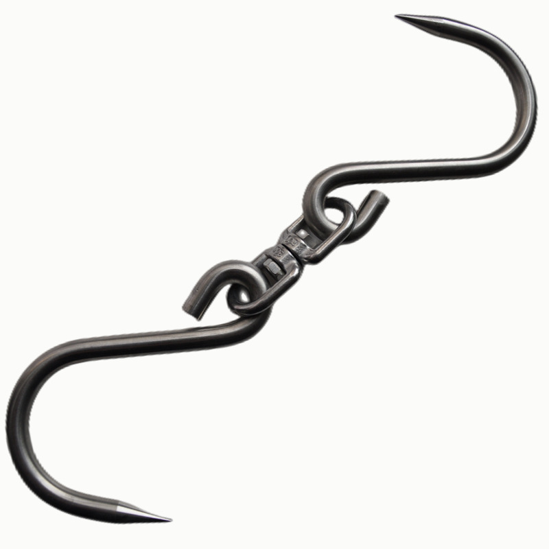 Selling meat hook stainless steel thickened meat hook commercial meat hook 304 stainless steel Meat Hook double hook thickened large meat hook
