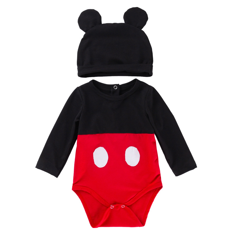 Picture of Baby Spring & Fall Long-Sleeved Harem Newborn Clothes Hat Set Male and Female Baby Fart Clothes Factory Direct Sale