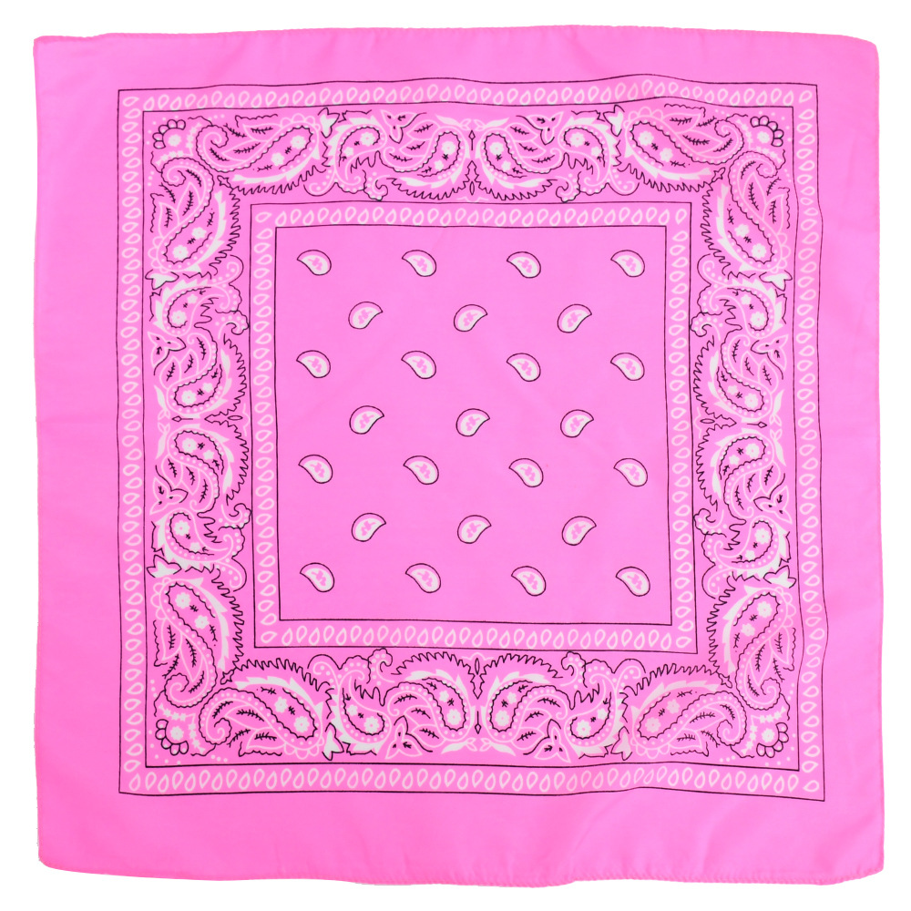 Picture of Factory direct supply in stock polyester square paisley scarf wholesale hip hop hip hop riding cashew flower scarf