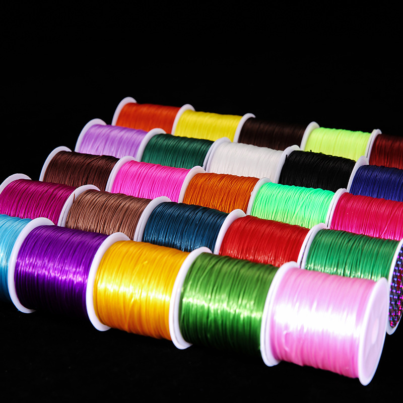 Picture of Flat elastic string bracelet rope spandex crystal line hand-worn beads bracelet accessories material manufacturers
