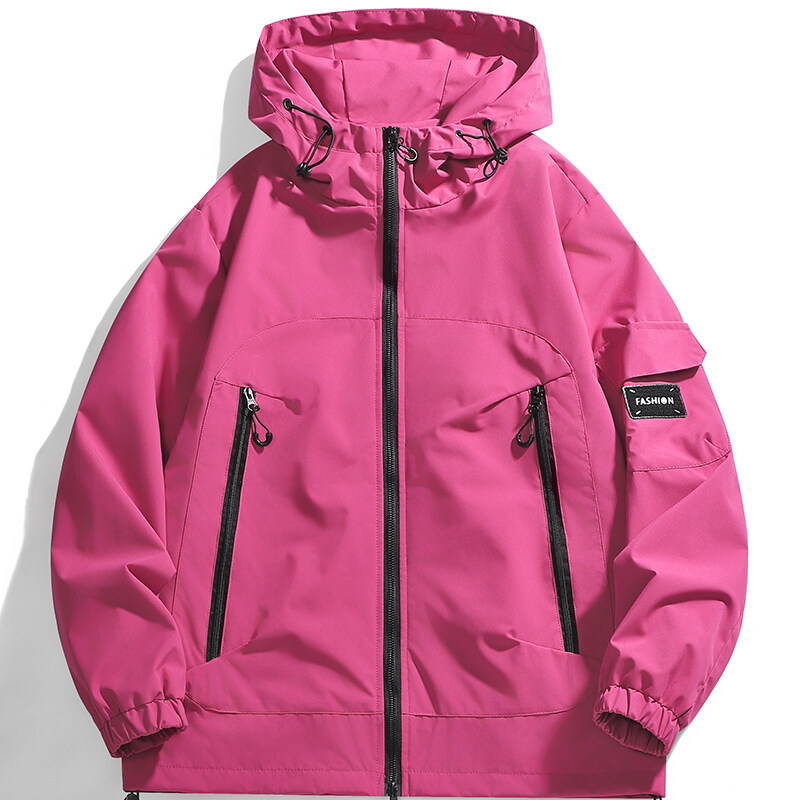 New Couple Outdoor 2025 Spring & Fall Windproof and Waterproof Jacket Hooded Trendy Mountaineering Fishing Jacket Trendy