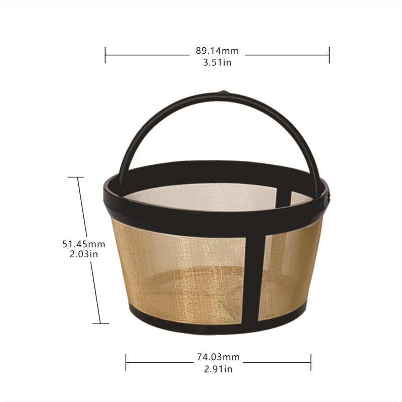 Picture of Coffee filter tea filter FDA filter 304 stainless steel mesh nylon coffee machine filter 4 cups 8 cups 12 cups