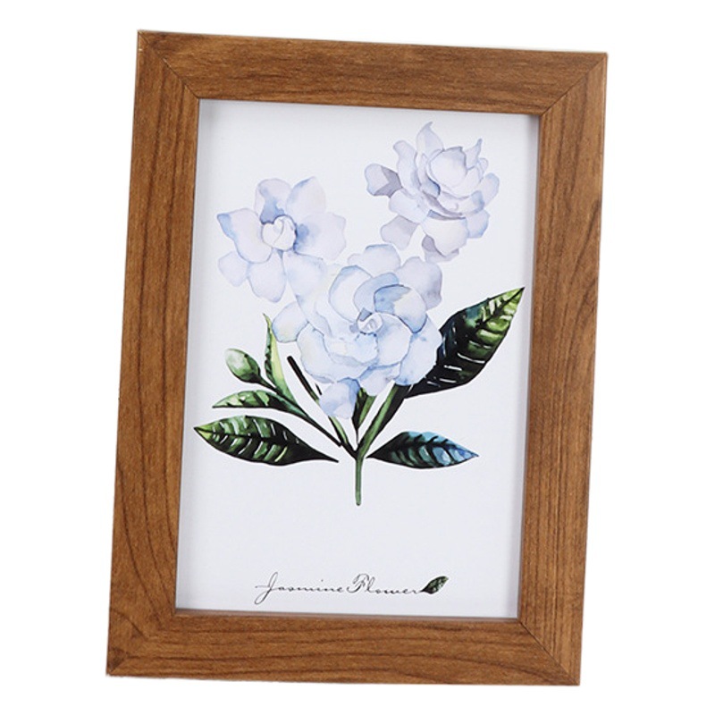 Cross-Border Handmade Wooden Photo Frame Display Set of 5 Pieces, 5-Inch, 6-Inch, 7-Inch, 8inch 10inch A4 Picture Frames, DIY Photo Wall Wholesale