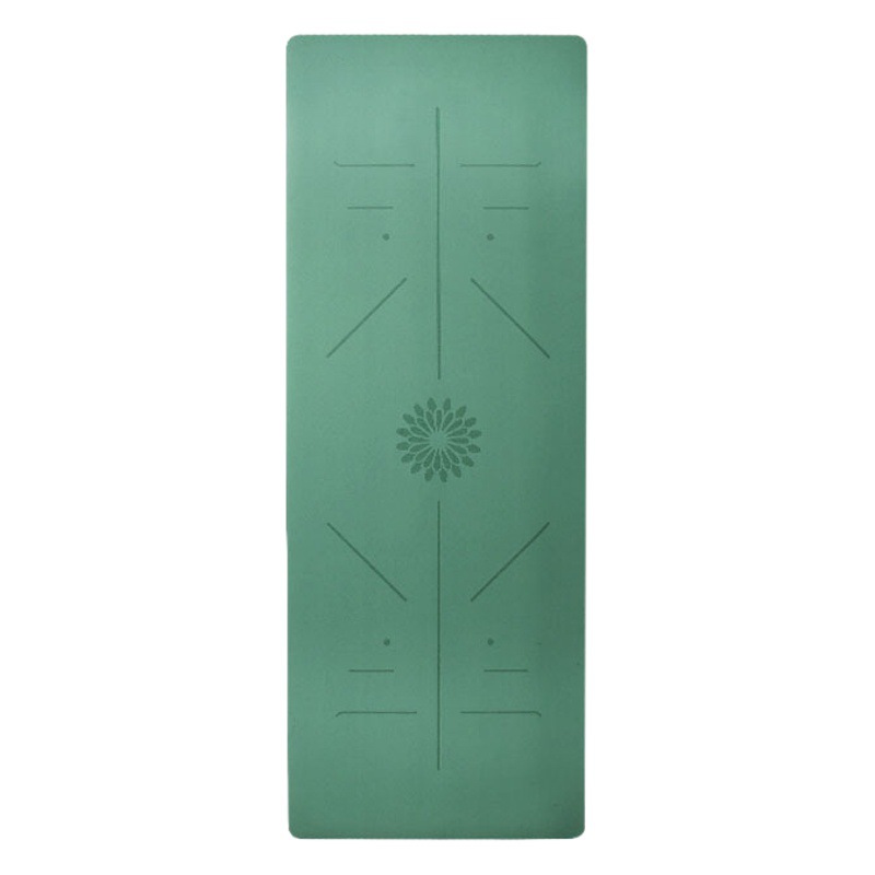 Coconut Shell Frosted Pu Rubber Yoga Mat, Non-Slip, Thickened 5mm Professional Sports Yoga Mat, Silent Shock-Absorbing Yoga Mat