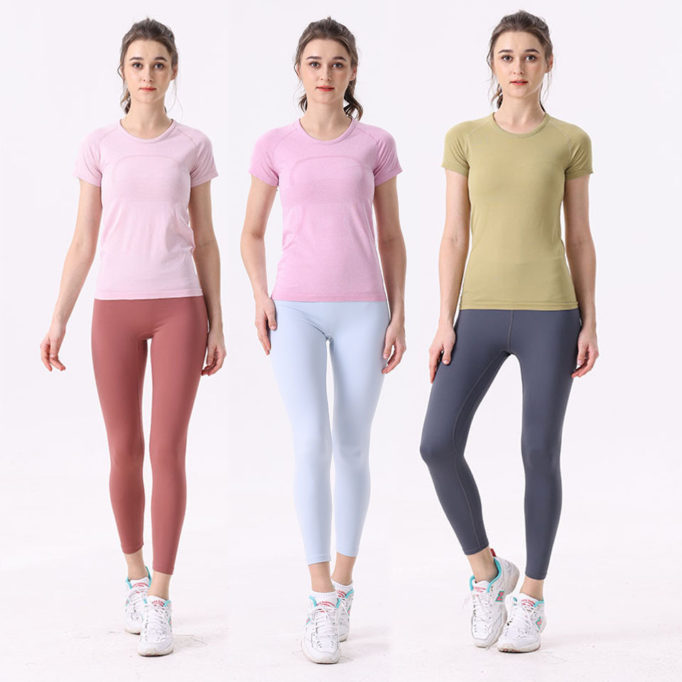 C99 women's sports short-sleeved T-shirt tight jogging fitness quick-drying breathable slim fit sweat-absorbent yoga short-sleeved top