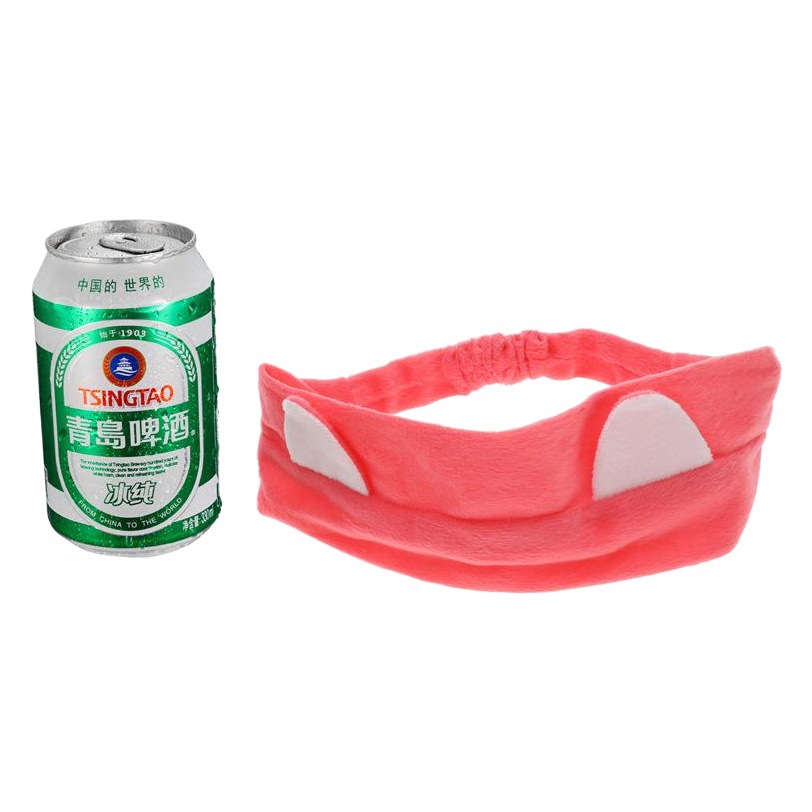 Korean style cat ears hair band elastic cat makeup face mask hair cover sports headscarf bangs towel headband