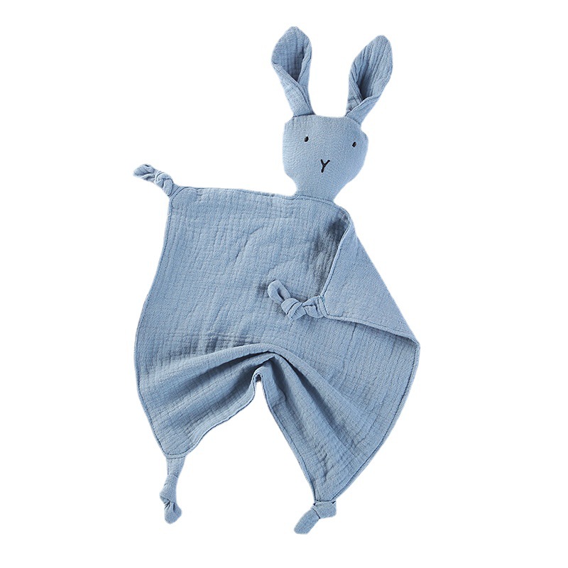 Picture of Pure Cotton Double-layer Gauze Baby's Spit Towel Sleeping Bag Blanket Doll Baby's Ambience Towel Entrance Rabbit Blanket