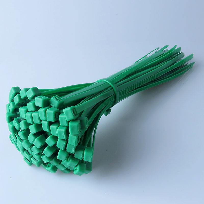 Picture of Factory Wholesale Self-Locking Nylon Cable Ties 4*200 Cable Ties 100 Pieces Per Pack Black and White Red Yellow Blue Green Orange Purple Pink