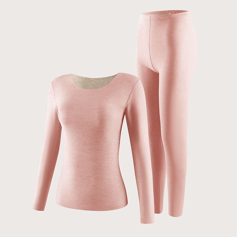 Picture of TikTok New Cashmere Silk Thermal Underwear suit Women's Autumn Clothes and Pants High Quality Niche Thickened All-match
