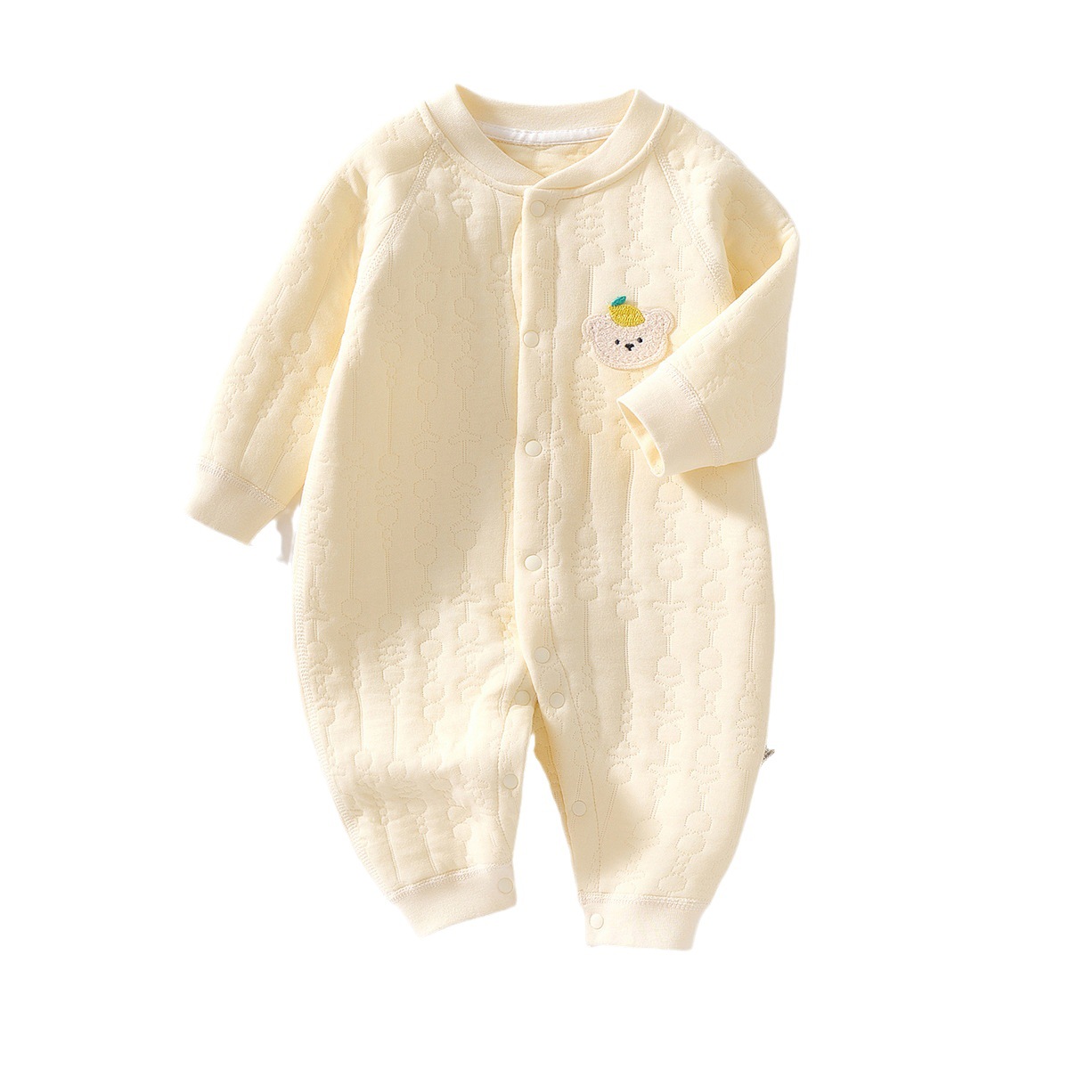Picture of Baby clothes winter cotton thickened jumpsuit Spring and Autumn Winter newborn male and female baby quilted warm cotton-padded clothes