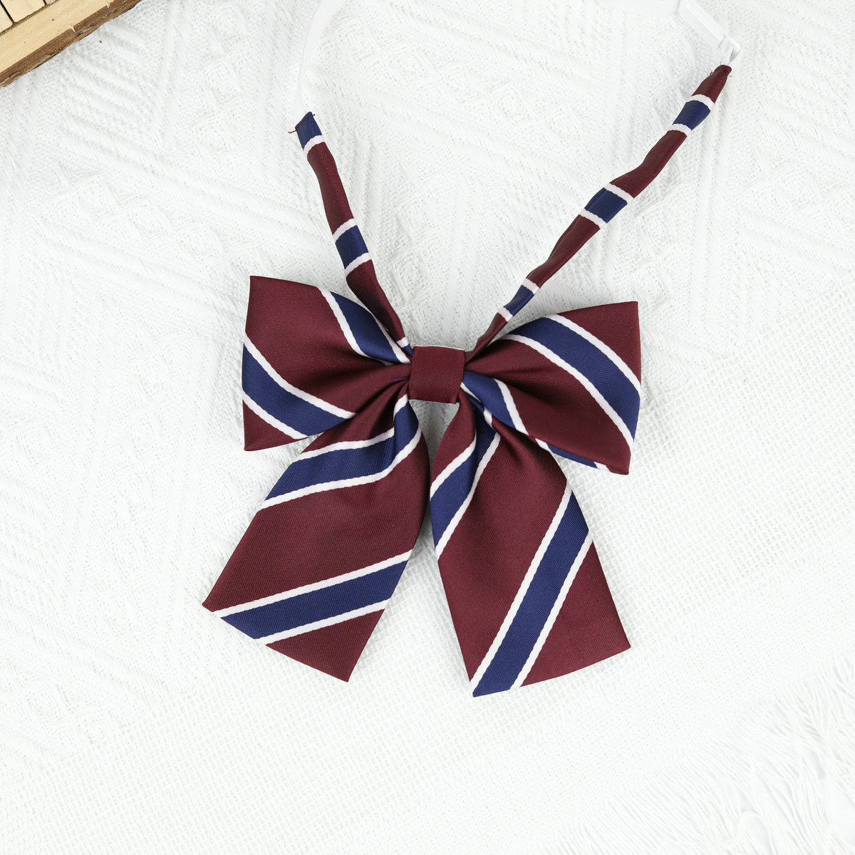 Picture of Jk Japanese Style Uniform Leather-band Free Tie Men's Bow Tie Women's All-match School Style Daily Striped Simple School Uniform
