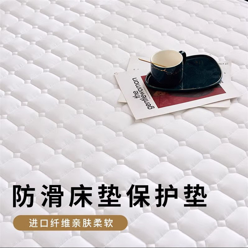 Picture of Hotel mattress protective pad hotel linen bedding thickened non-slip dirty cushion mattress factory wholesale
