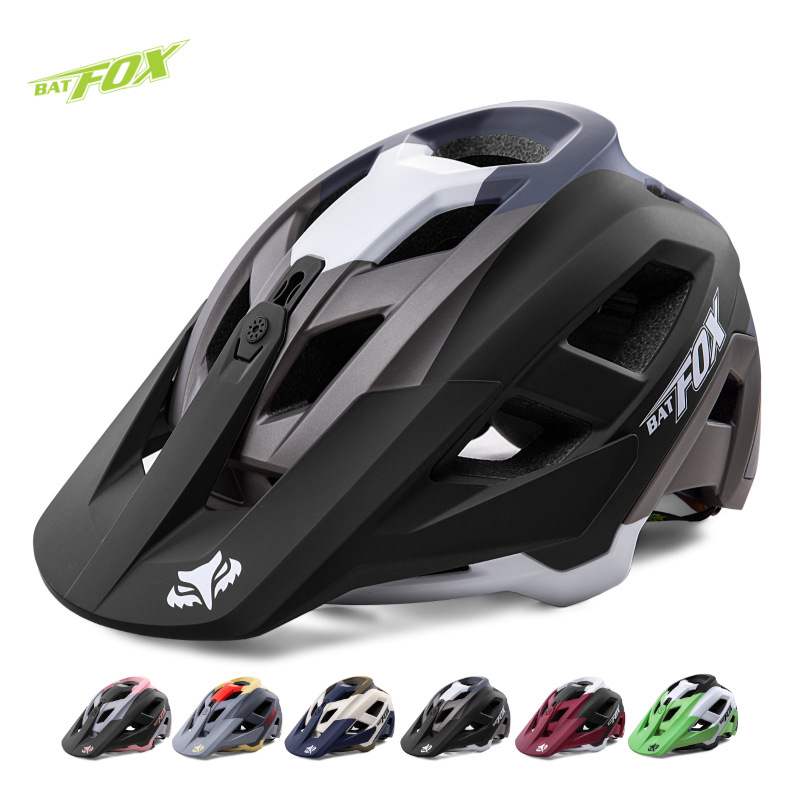 BATFOX Cross-border New Mountain Bike Helmet Porous Summer Breathable Helmet Mountain Helmet Riding Equipment