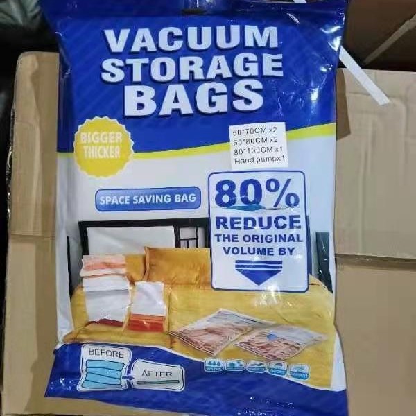 Vacuum compression bag cross-border Amazon quilt down jacket clothing storage bag suction compression bag