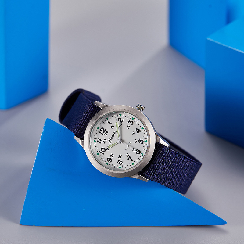 Picture of Student Casual Canvas Woven Watch with Pin Buckle Watch Pointer Manufacturer Popular Cross-Border Wholesale Watch