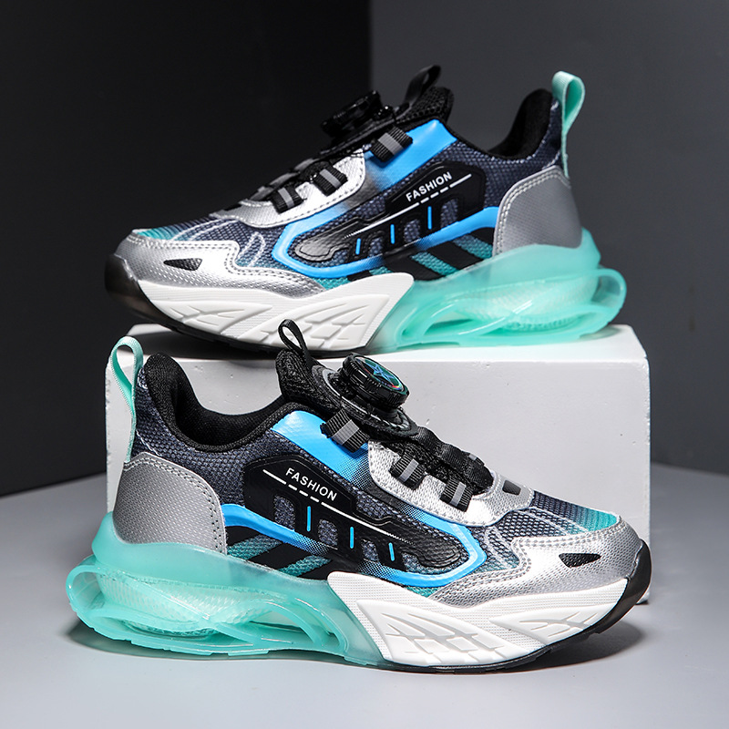 Picture of Batch of children's sports shoes 2024 spring and autumn new boys mesh breathable running shoes big children's button dad shoes