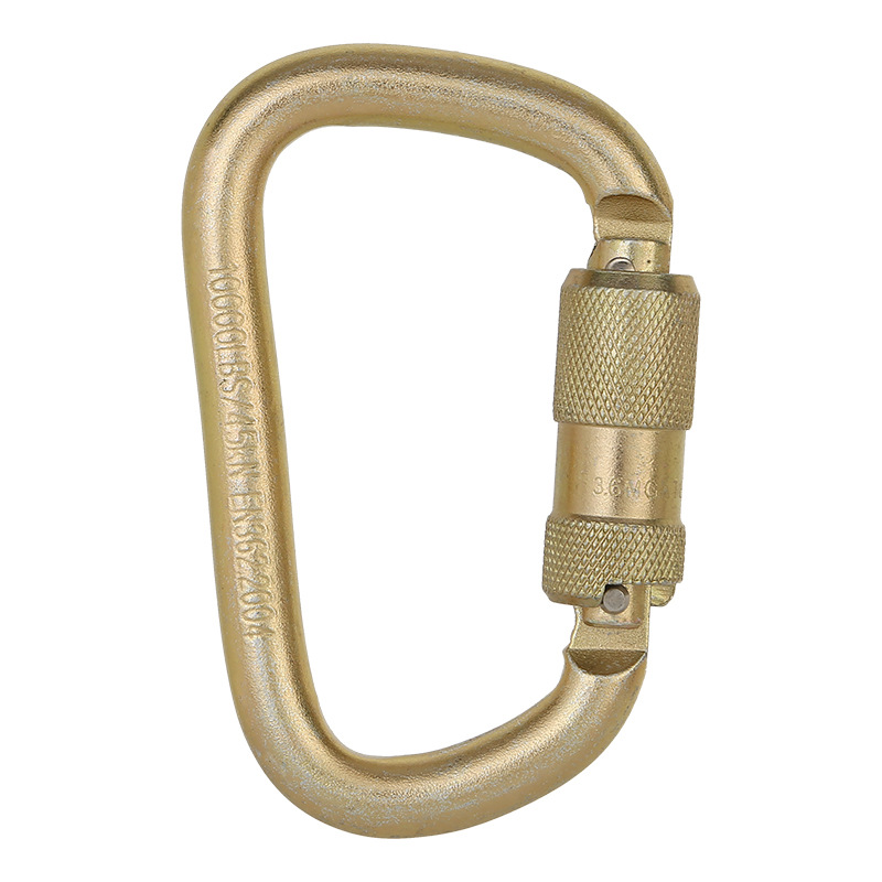 Picture of Alnas high load-bearing industrial main lock Cr steel load-bearing 4500kg steel buckle high tension automatic rock climbing main lock