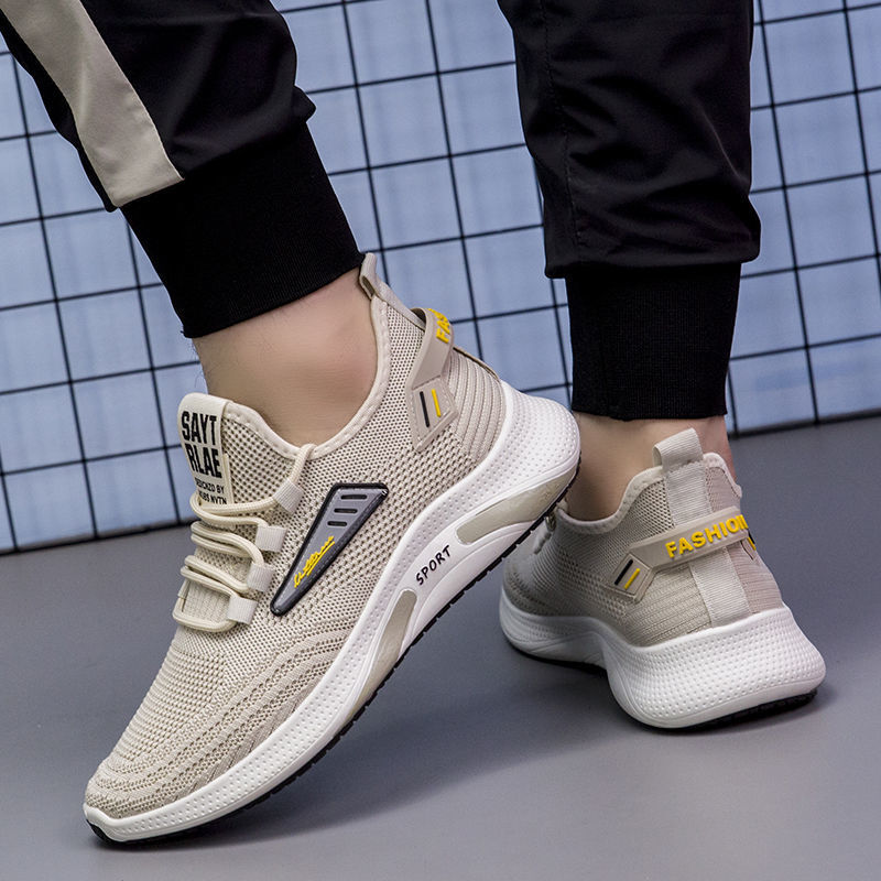 Picture of 2022 summer new men's shoes sports casual shoes breathable running shoes flat anti-slip men's mesh shoes tide
