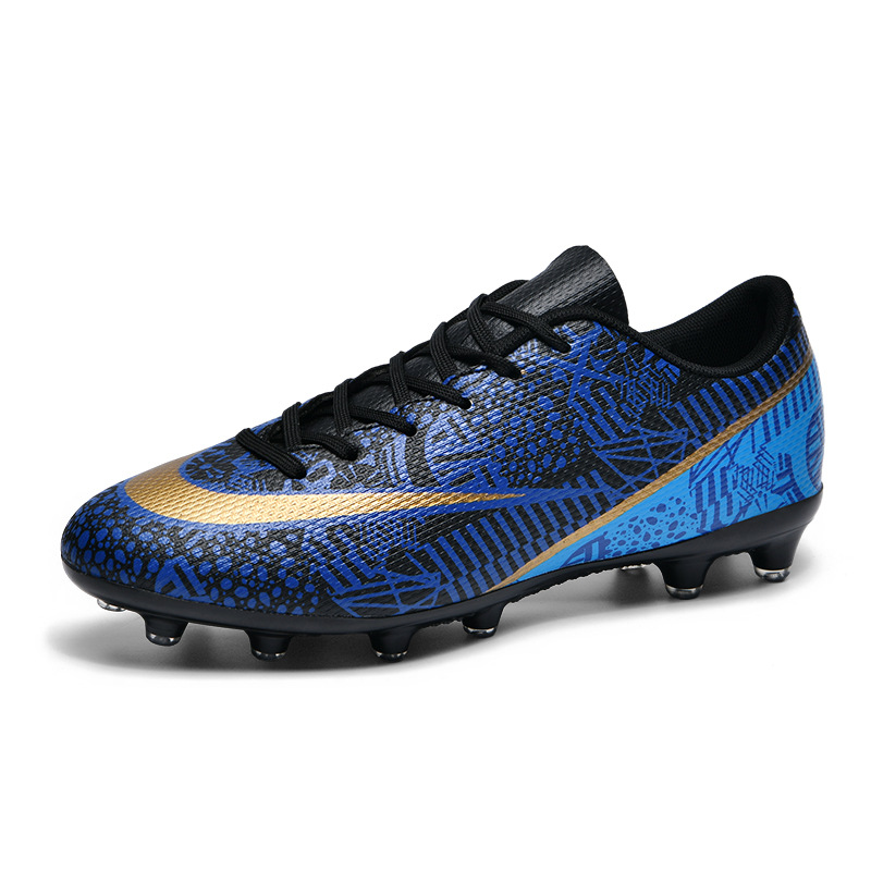 New Cross Border High-top Soccer Shoes Spikes Broken Nails Game Training Shoes Men's Football Shoes Teenagers