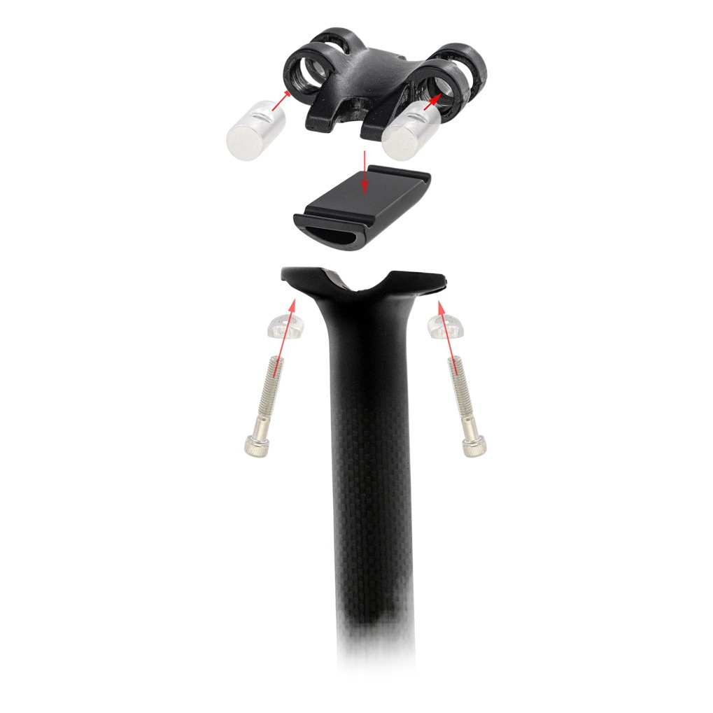 Kocevlo 3K carbon fiber seatpost 27.2/30.8/31.6 mountain bike ultra light seatpost parts seat tube