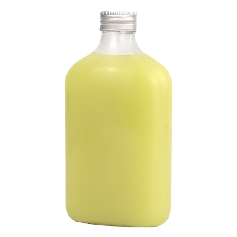 350ml Tangerine Bottle Nayuki Milk Tea Bottle 350ml Small White Flat Bottle Cold Brew Coffee Bottle Freshly Squeezed Juice Bottle
