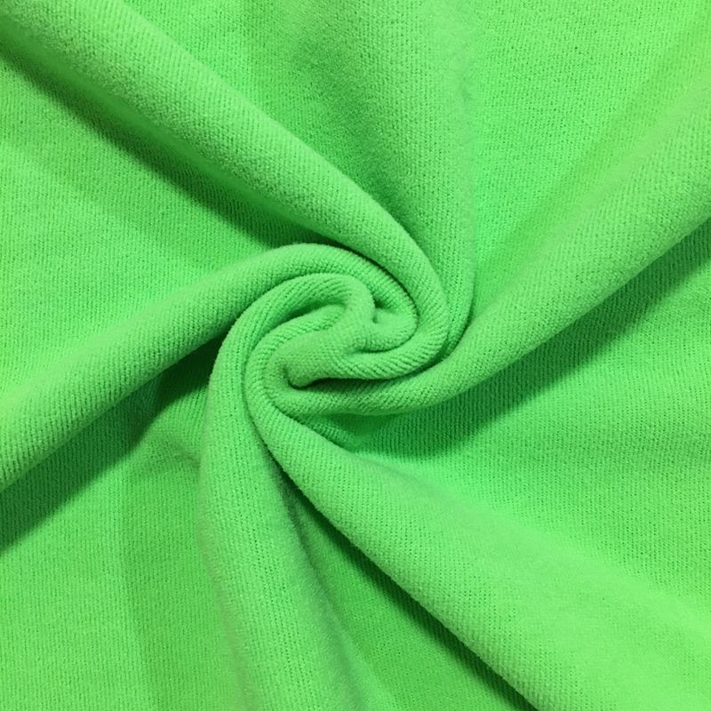 High quality polyester ultra-fine encryption real beautiful cloth VISA cloth striped particle flannel protective gear clothes flannel in stock supply
