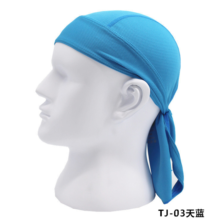 Picture of Outdoor Cycling Pirate Hat Quick-Drying Sports Turban Moisture-Wicking Breathable Sun Protection Hood Pirate Turban Small Hat