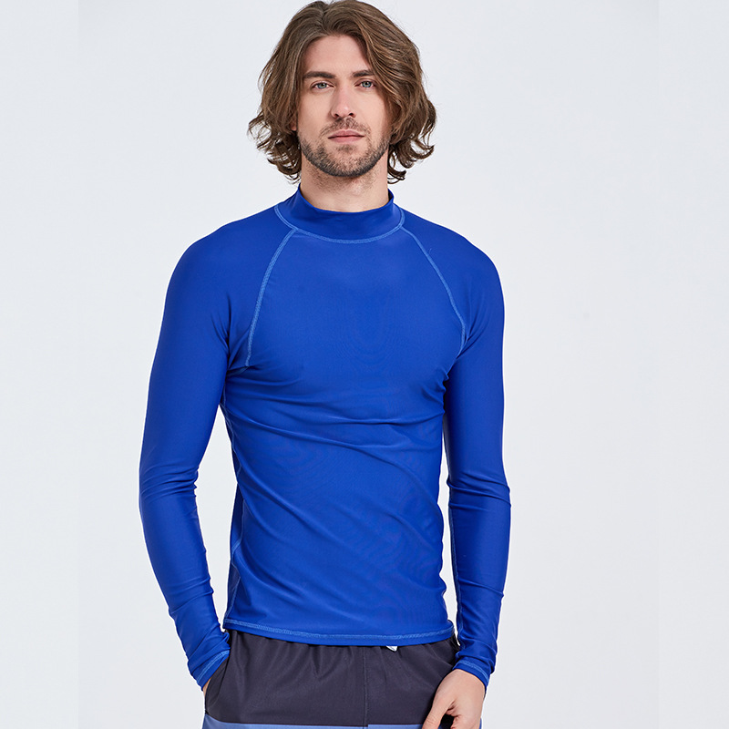 Picture of Sharbat men's long-sleeved diving suit sun protection swimsuit quick-drying jellyfish suit top snorkeling slim diving swimsuit