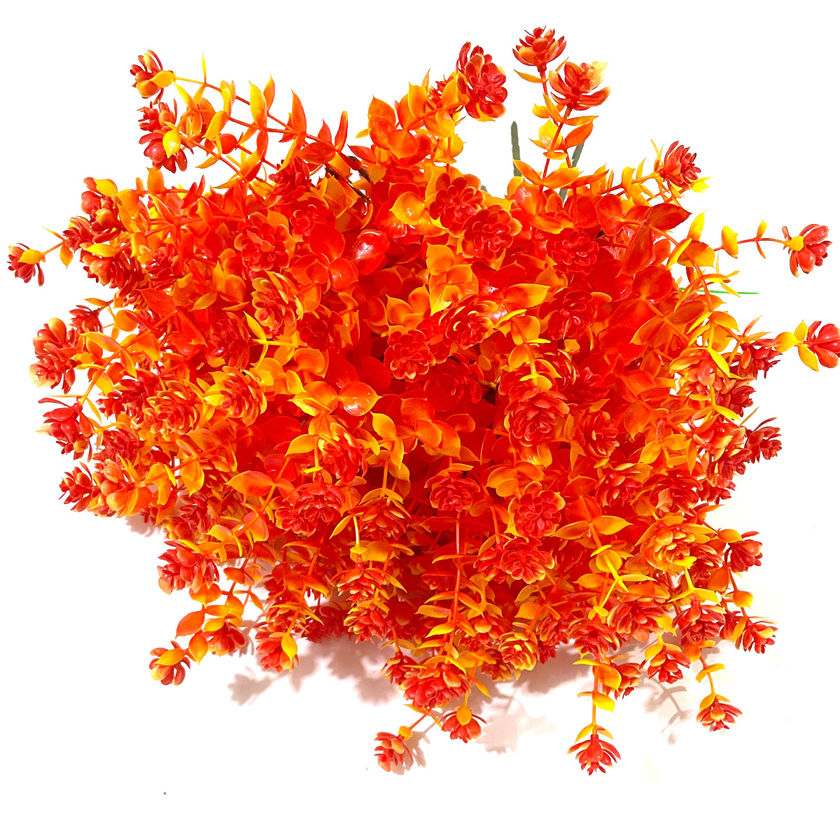 Picture of Cross-border autumn artificial plant eucalyptus Camellia artificial flower bouquet home decoration green plant props ornaments wholesale