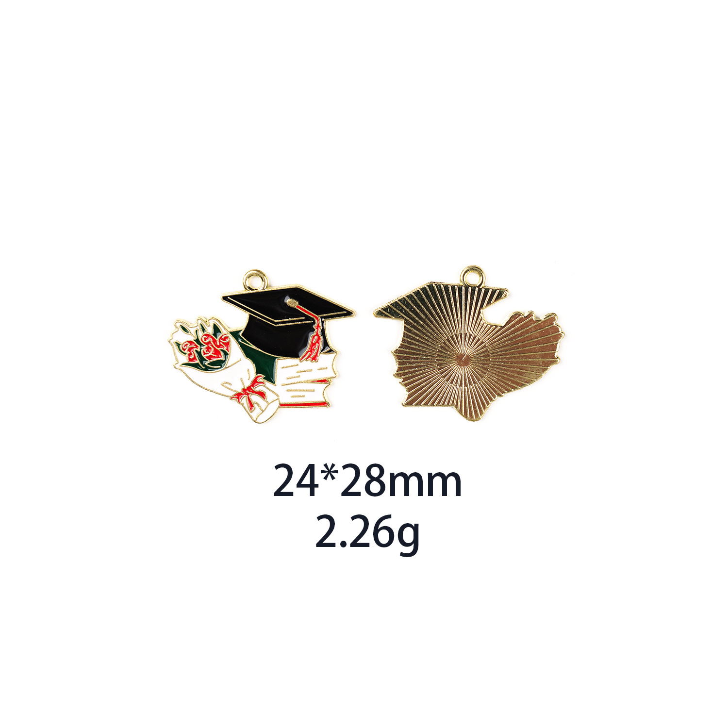 Picture of Exam Full Score A + Doctor Hat Graduation Season College Entrance Examination diy Alloy Jewelry Accessories Hair Accessories Keychain Pendant