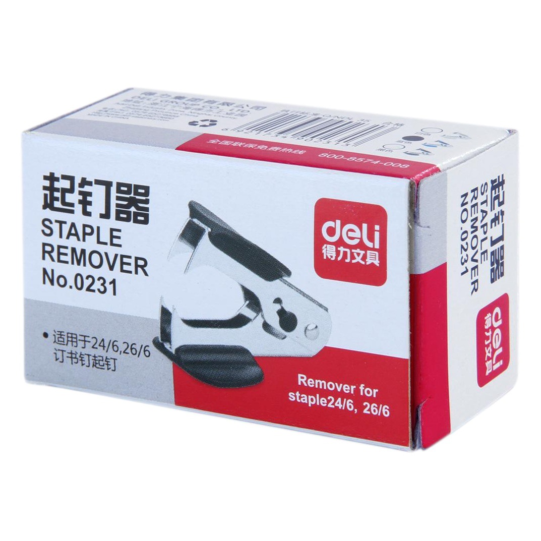 Deli 0231 Staple Remover for No. 12 Standard Staples, Staple Puller, Financial Practical Stationery Wholesale