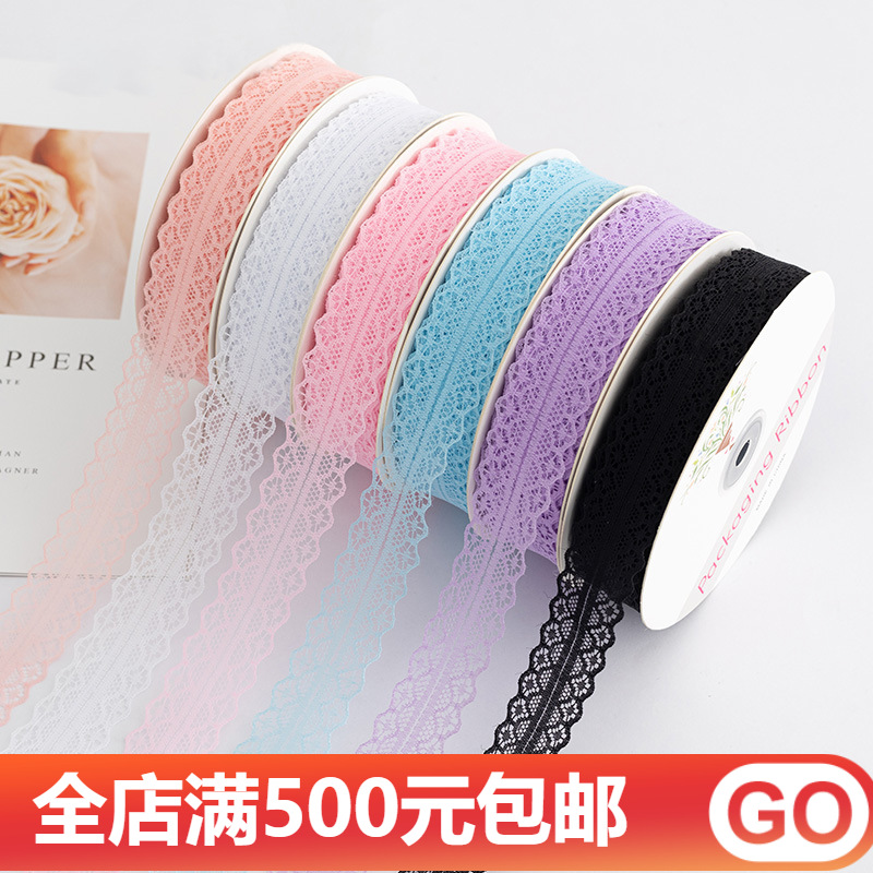 3cm lace ribbon clothing wedding accessories flower bouquet gift bow ribbon baking packaging