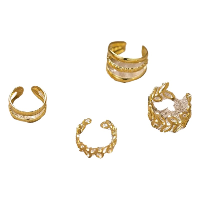 European and American Fashion High-End Jewelry Without Pierced Ear Bone Clip Set Women's Earrings Natural Earrings Earrings Men's Ear Clips