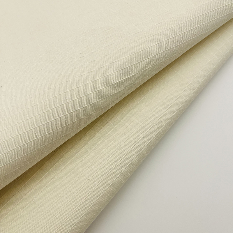 Picture of In-Stock Polyester-Cotton Canvas Plaid 0.6*0.6 Tent Fabric Blended Base Fabric 265g Polyester-Cotton White Base Fabric Customizable